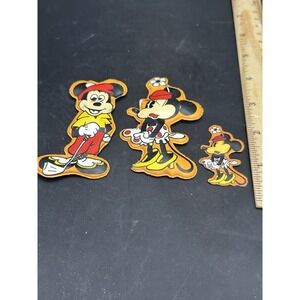 VTG Mickey And Minnie Vinyl Magnetic Stick Ons 3!total
